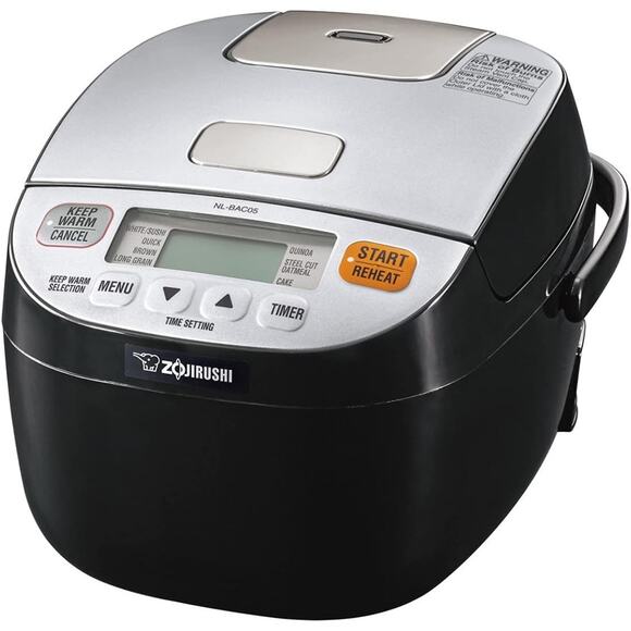 Zojirushi NL-BAC05SB Micom Rice Cooker & Warmer, Silver Black - Picture 1 of 3